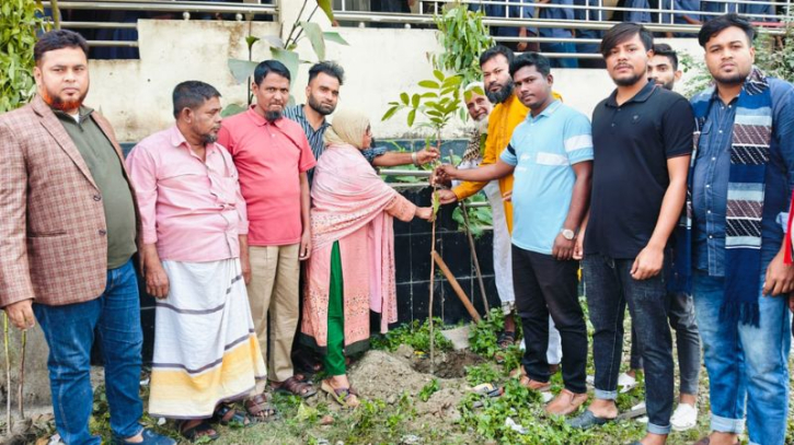 বিজয় দিবস উপলক্ষে ধামগড় ইউনিয়ন বিএনপির বৃক্ষরোপণ কর্মসূচি