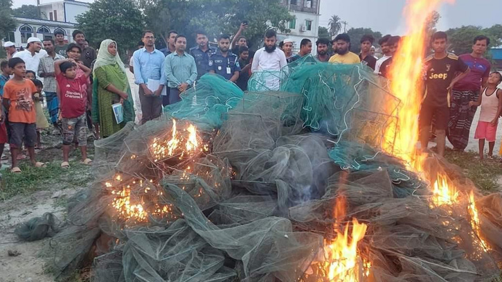 সোনারগাঁয়ে ৫০ হাজার মিটার কারেন্ট জাল জব্দ